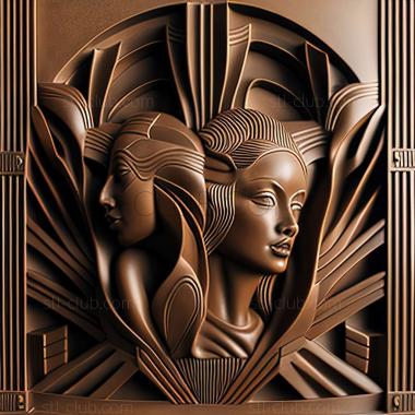 3D model art deco (STL)